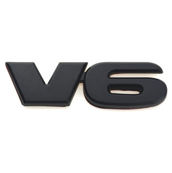 V6 STICKER BLACK