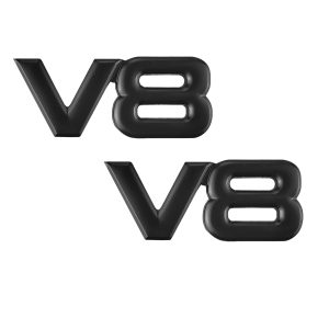 V8 STICKER BLACK