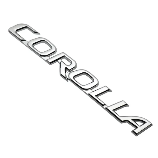 Silver Toyota Corolla Sticker