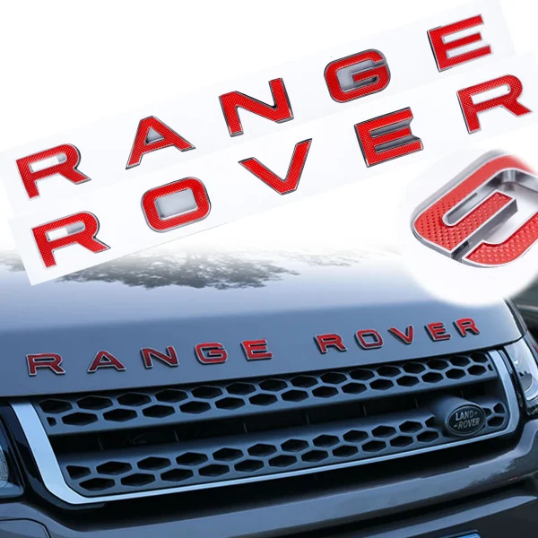 Range Rover Letterings Red Pair