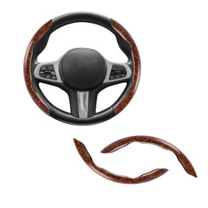WOODEN STEERING WHEEL COVER PAIR